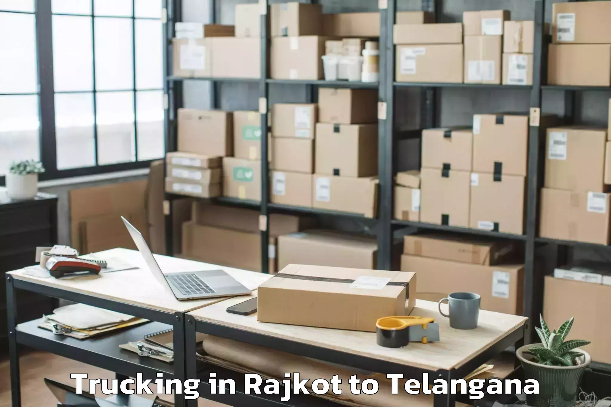 Hassle-Free Rajkot to Ameerpet Trucking